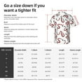 thumbnail image 6 of Lsque Red Snake pattern Hawaiian Shirt for Men, Unisex Summer Beach Casual Short Sleeve Button Down Shirts-X-Large, 6 of 9