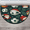 Multicolour 4, variant on CURLYOOT Cute Christmas Half Round Door Mat, Indoor Outdoor Entrance Rug, Gingerbread Semi Circular Area Rug, Non Slip Washable Absorbent Doormat, Laundry Room Rug 40'' x 63''