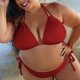 thumbnail image 1 of ZHAOCHENG Traje de baño de bikini sexy de talla grande para mujer, traje de baño L rojo, 1 of 3