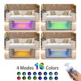 thumbnail image 5 of Coffee Tables with Storage Shelf for Living Room Rectangle High Gloss Side Table with Wheels RGB LED Light Remote Control MDF End Table - Grey, 5 of 10