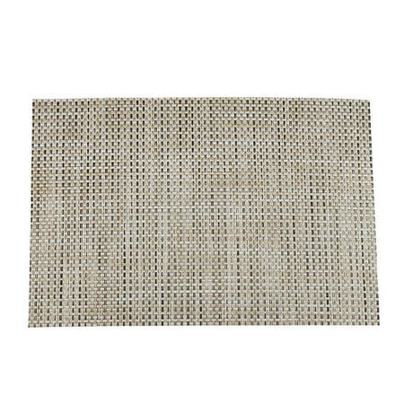 

Fashion PVC Heat Insulation Placemat Waterproof Tableware Plate Fork Table Mat (Flaxen Weave)