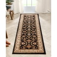 thumbnail image 2 of Well Woven Barclay Sarouk Traditional Oriental Panel Black 2'3" x 7'3" Runner Rug, 2 of 8