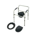 Equate Steel Foldable 3in1 Bedside Toilet Commode, 400 lb Weight