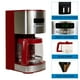 thumbnail image 5 of Kenmore Cafetera Programable de 12 Tazas, Cafetera Roja y de Acero Inoxidable con Pantalla Digital, Temporizador, Control de Aroma, Filtro de Agua con Carbón, Preparación Regular/negrita, 5 of 5