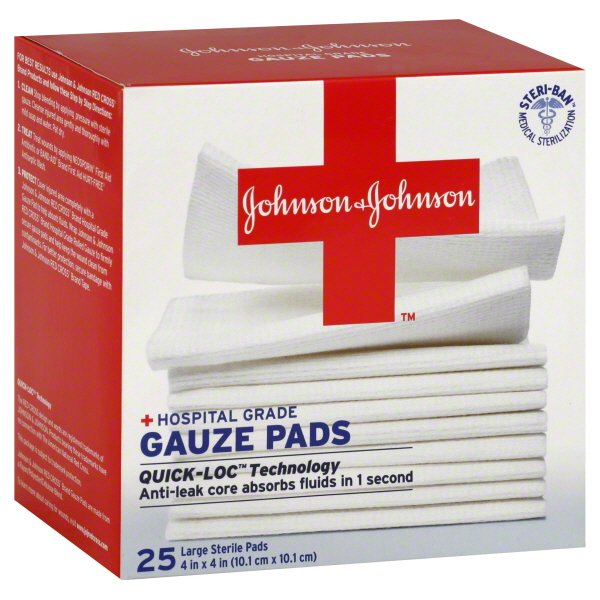Johnson & Johnson Johnson & Johnson Gauze Pads, 25 ea