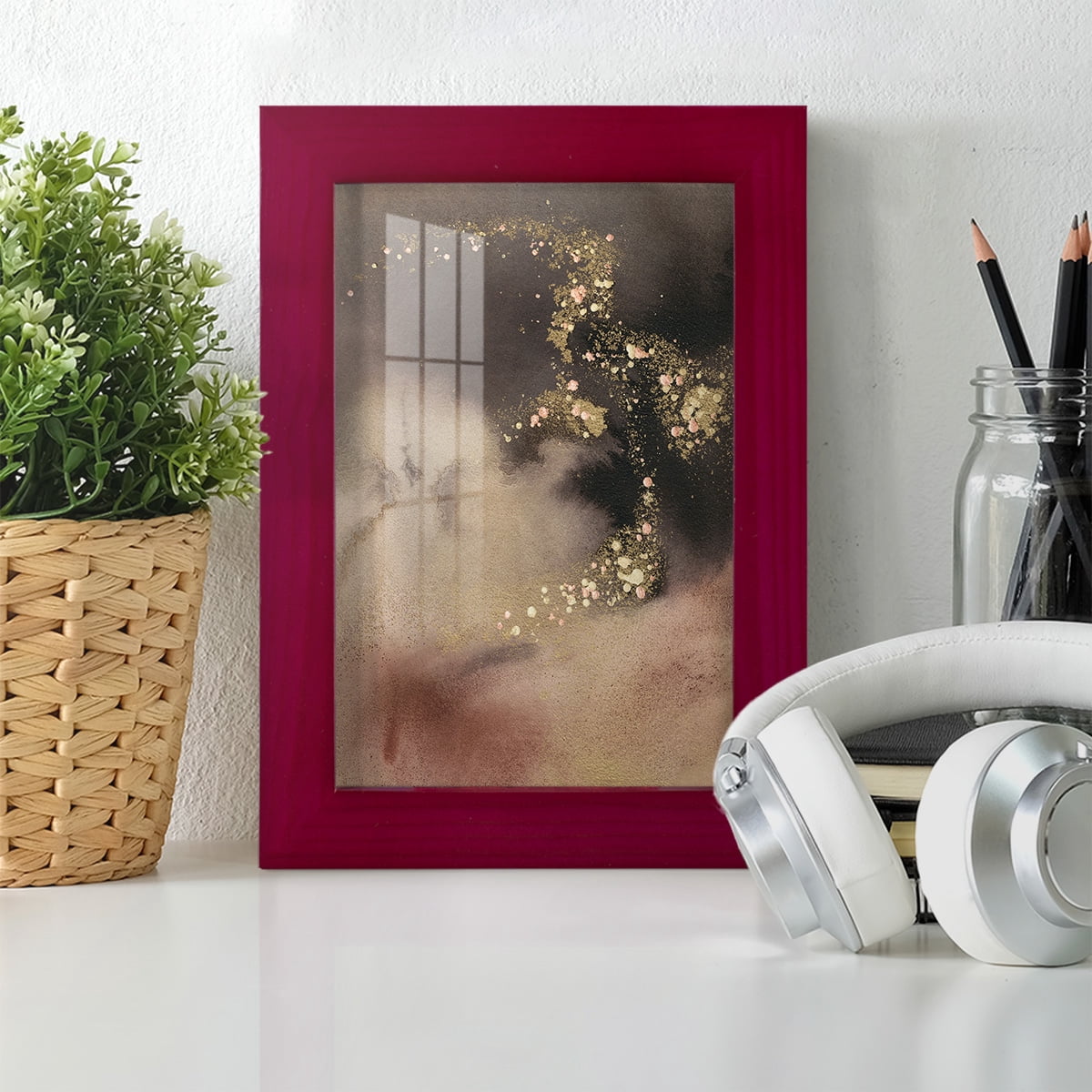 UA UK Mountain Seasons II - Framed Print w/glass - Cherry Red