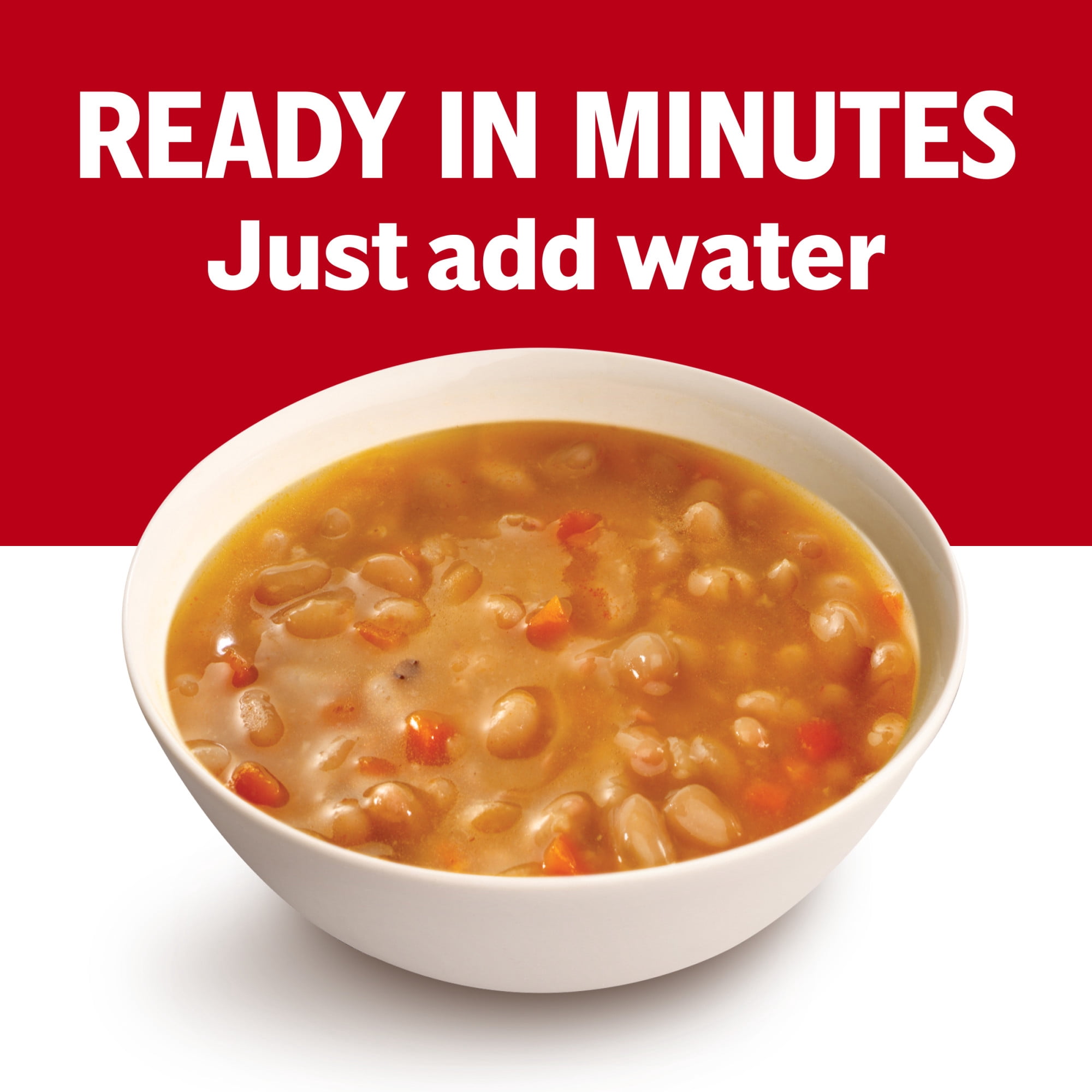 (6 pack) Campbell's Condensed Bean with Bacon Soup, Natural Smoke Flavoring Added, 11.25 oz Can