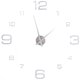 thumbnail image 1 of DIY acrílico 3D reloj de pared pegatina reloj grande pared moderno hogar Oficina habitación decoración plateado, 1 of 1
