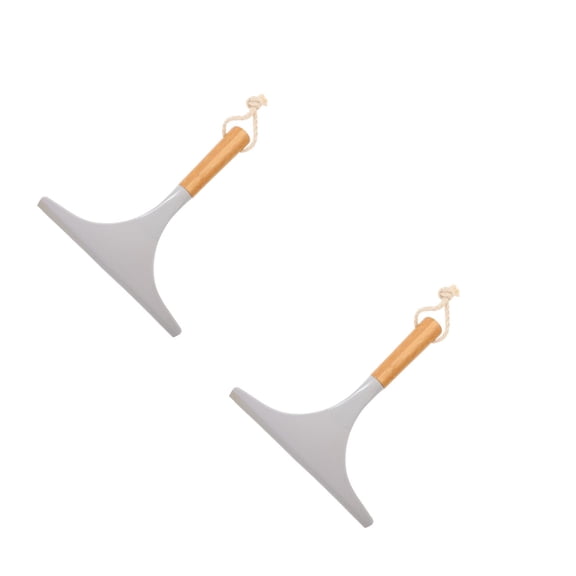 LABRIMP 2-Pack Ergonomic Handle Shower and Window Squeegees for Streak-Free Cleaning and Removal