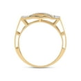thumbnail image 3 of 10kt Yellow Gold Mens Round Diamond Cluster Ring 1/2 Cttw, 3 of 4