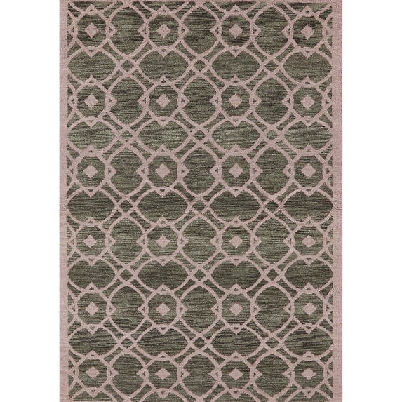 Ahgly Company Machine Washable Indoor Rectangle Industrial Modern Coffee Brown Area Rugs, 8' x 12'