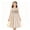 Q268 Beige, variant on Angala Holiday Dress For Girls Puff Sleeve Square Collar Floral Embroidered Girls Rustic-style Dresses
