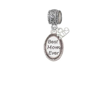 Best Mom Ever Oval - 2019 Congraduations Charm