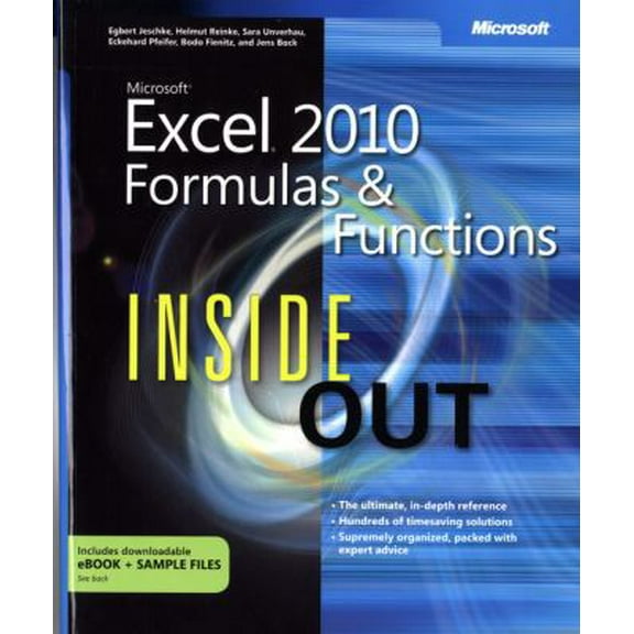 Pre-Owned Microsoft Excel 2010 Formulas and Functions Inside Out (Paperback) 0735658021 9780735658028