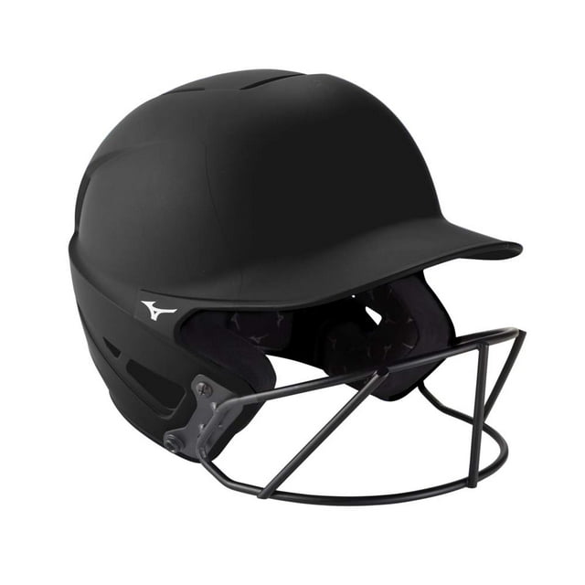 Casco de bateo para softbol Fastpitch Mizuno F6 para adulto con máscara