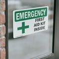 thumbnail image 4 of First Aid Kit Inside With Symbol OSHA Emergency Vinyl Decal Label 18 Inch x 12 Inch - 5 Pack, 4 of 6