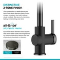 thumbnail image 6 of KRAUS Britt Commercial Style Pull-Down Single Handle Kitchen Faucet in Matte Black/Spot-Free Black Stainless Steel, 6 of 16