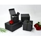 thumbnail image 4 of Cajas de regalo de papel negro HUAPRINT, 10 x 10 x 10 cm, 24 unidades, 4 of 6