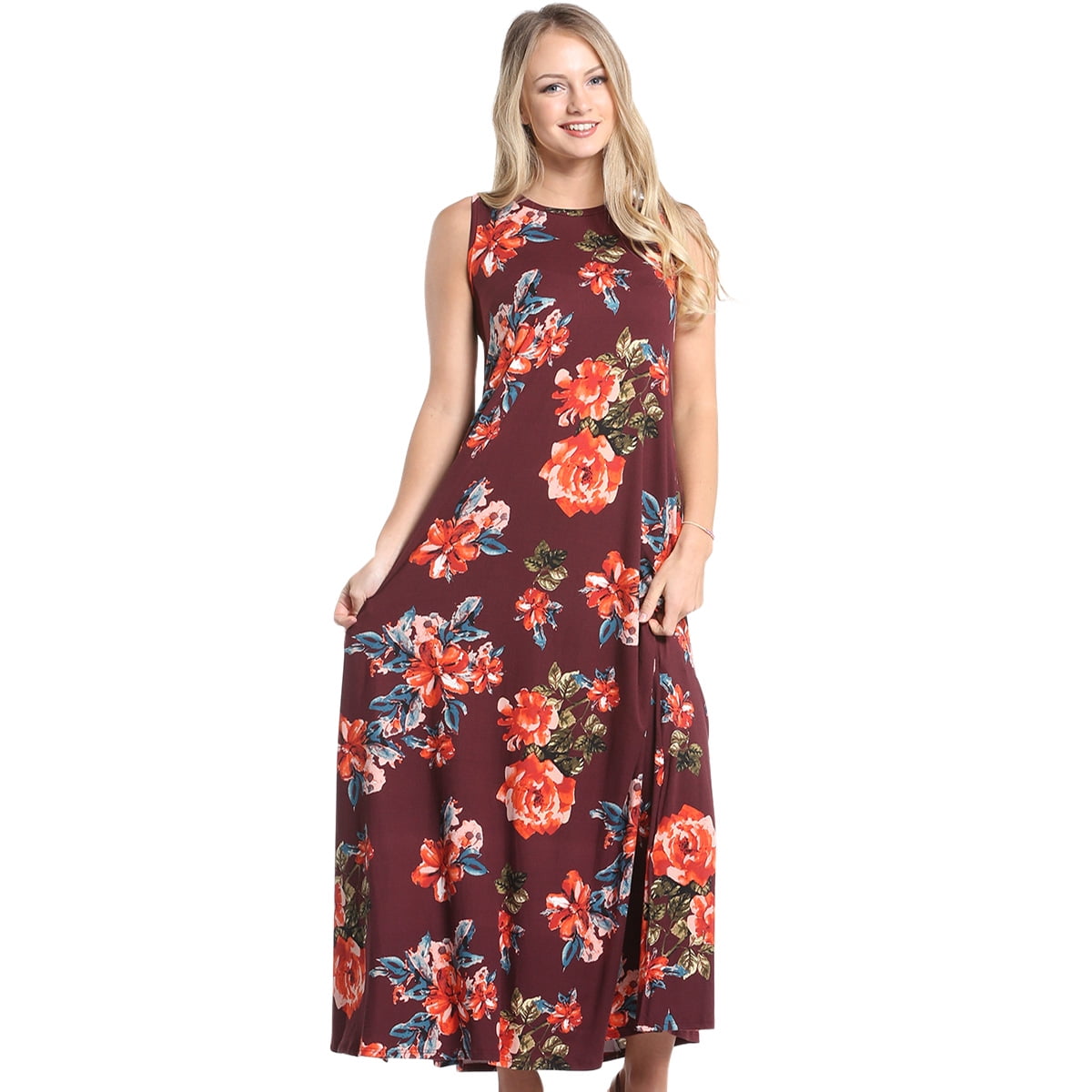 walmart floral maxi dress