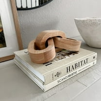 Coffee Table Decor Book Shelf Decor Accents Home Decor Console Table Decor Items Living Room Decor Wood Chain Link Decor