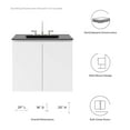 thumbnail image 6 of Modway Bryn 30" Wall-Mount Bathroom Vanity (Sink Basin Not Included) in White, 6 of 9