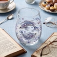 thumbnail image 5 of Horoscope Stemless Tumbler, Embroidery Style Constellation Print Glass, For Wine Water Cocktail Serve At Birthday Celebration, 5 of 7