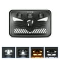 thumbnail image 3 of 4x6 LED Headlights 5inch LED Headlamp 1Pair with Daytime Running Lights Turn Signal Light High /Low Beam 4 Luminous Modes Plug, 3 of 7