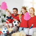 thumbnail image 5 of 15Pack Plastic PomPoms,Pink Portable Cheerleading PomPoms for Stage Performance,QZS Durable Sports Accessories for Part,Outdoor, 5 of 6