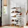 thumbnail image 5 of Ktaxon Shoe Rack 9 Tiers 36 Pairs w/ 4 Hooks, Shoe Storage Cabinet Organizer for Entryway, Hallway, White, 5 of 12