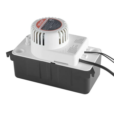 Condensate Removal Pump 1/50 HP Automatic Condensate Pump with 65 GPH Flow Rate, 15 Ft Max Lift, 1/2 Gallon Tank Capacity, Built-in Float Switch, Durable Stainless Steel Motor for Air Conditioner