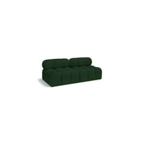 Meridian Furniture Ames Green Boucle Fabric Modular Sofa
