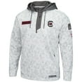 thumbnail image 2 of Men's Colosseum Arctic Camo South Carolina Gamecocks OHT Military Appreciation Quarter-Zip Hoodie, 2 of 4