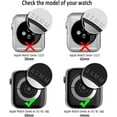 thumbnail image 2 of [2 PACK] for Apple Watch Screen Protector Case,Waterproof PC Full Cover Built-in Tempered Glass Film,iWatch Bumper for Apple Watch Series 7 (Clear+Clear, 44mm), 2 of 5