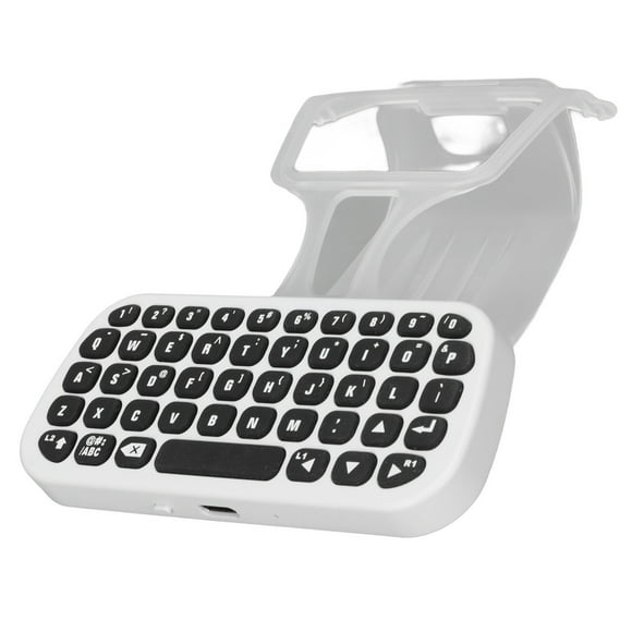 Teclado para PS5 Mando Inalámbrico Gamepad Chatpad Inalámbrico Bluetooth para PS5 con Clip y Cable de Carga