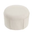 thumbnail image 2 of Rustic Manor Perrin Linen Slipcover Ottoman, Beige, 2 of 6