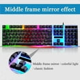 thumbnail image 2 of Methold Juego de teclado y mouse para juegos Rainbow LED con cable USB para PC Laptop One Juegos de teclado y mouse para computadora Negro, 2 of 6