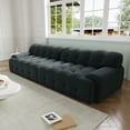 thumbnail image 5 of Magic Home 102.4 inch Oversized Loveseat Sofa,3D Mesh Fabric Comfy Sectional Cloud Sofa Couches,Curved Couch for Living Room, Office, Apartment,No Assembly Required (Black), 5 of 12