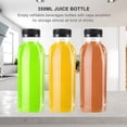 thumbnail image 4 of SENSETH 15pcs Empty Juice Bottles Refillable Water Bottles Take Out Bottles with Lids, 4 of 9