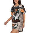 thumbnail image 2 of Lsque Pug Dog Women's Short-Sleeved Pajama Set - 2 Piece Soft and Lightweight Sleepwear Set-4X-Large, 2 of 9