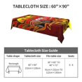 thumbnail image 2 of Mantel de Cars Lightning Mcqueen para cocina, comedor, fiesta, elegante mantel impermeable, lavable, resistente a las arrugas, decorativo, rectangular, 54 x 54 pulgadas, 2 of 8