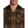 thumbnail image 2 of Burnside Men's Plaid Hooded Flannel Shirt, Sizes S-2XL, 2 of 5
