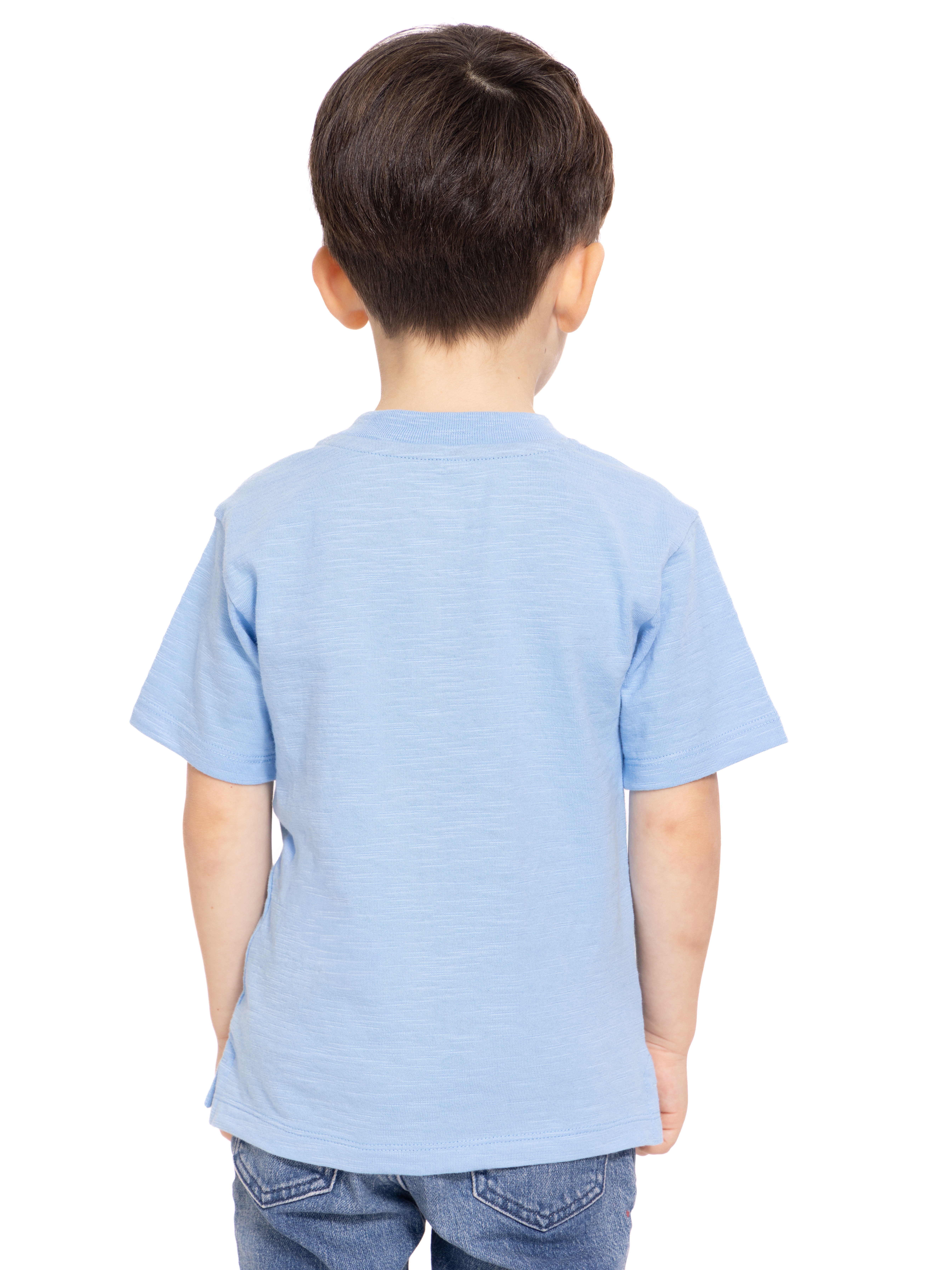 Wonder Nation Toddler Boy's Short Sleeve Striped Henley T-Shirt, Sizes 12M-5T
