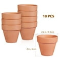 thumbnail image 2 of FRCOLOR BESTOMZ 10Pcs Small Mini Terracotta Pot Clay Pottery Planter Cactus Flower Pots Succulent Nursery Pots Wedding Party Favor, 2 of 8