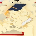 thumbnail image 4 of FUTUREORYY Graduation Season Cards 1Pc 3D Up Design Red Innovative For Students, 4 of 5
