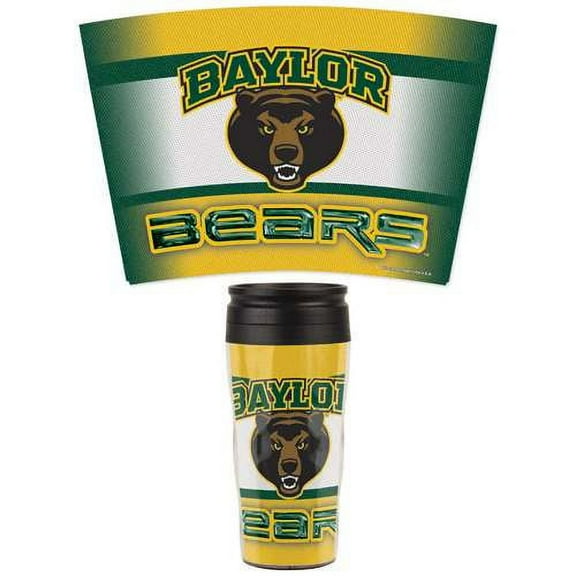 Baylor Bears 16oz Plastic Travel Mug