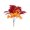C#51, variant on Artificial Maple Leaf Small Bouquet, Realistic Fall Faux Foliage with Orange Red and Warm Yellow Gradient Leaves for Thanksgiving Table Centerpiece