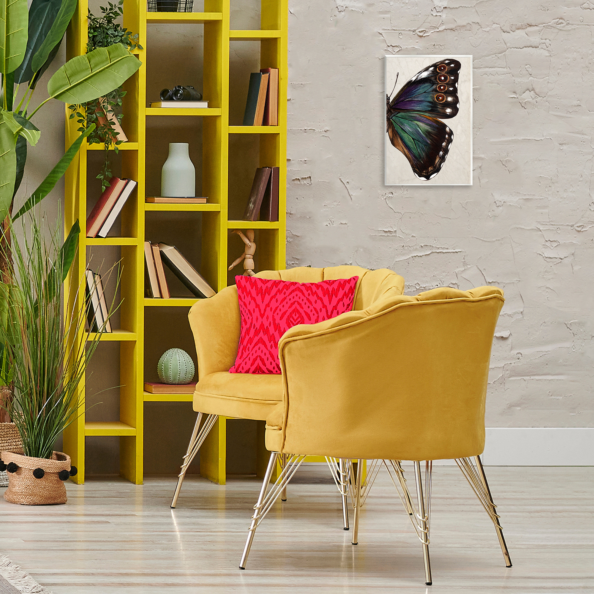 Stupell Industries Classic Butterfly Wing Animals & Insects Painting Unframed Art Print Wall Art, 10 x 15