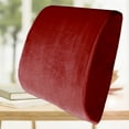 thumbnail image 3 of Bookishbunny 2pc Memory Foam Lumbar and Seat Cushions Set for Orthopedic Pain Relief Helps Sciatica Non Slip Seat, 3 of 9