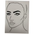 thumbnail image 1 of Tablero reutilizable para practicar pintura facial, plantillas para pintar, salón y Estilo B, 1 of 9