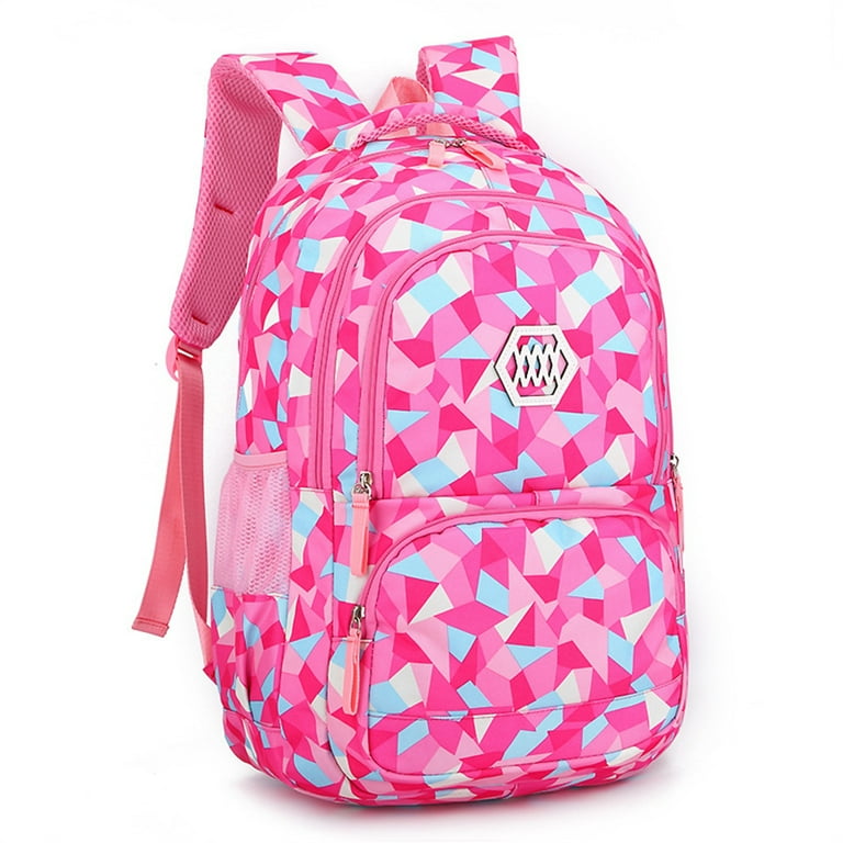 For School Children Schoolbags For Girls Primary School Book Bag School Bags  Printing Backpack (Pink